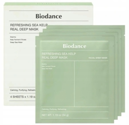 Biodance Refreshing Sea Kelp Mask osvěžující maska 4 ks Originální