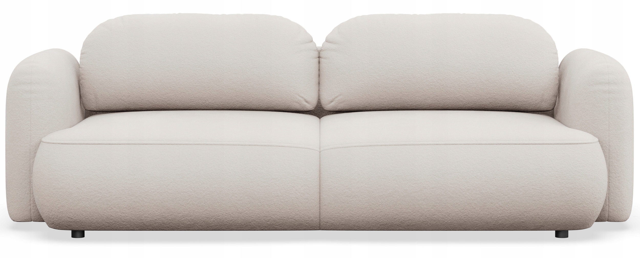 Rozkládací třímístná pohovka Tvoya světle béžová žinylka