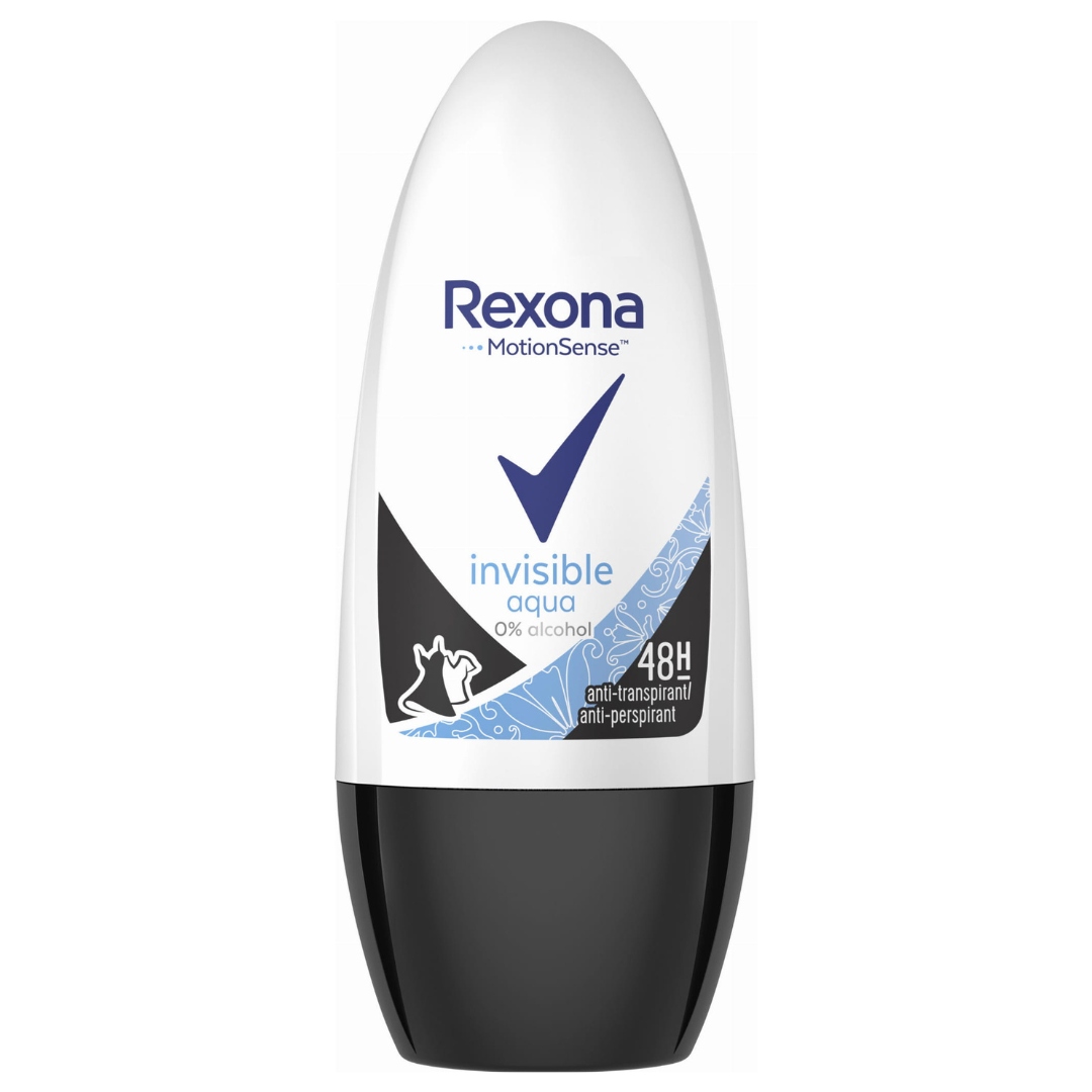 REXONA Antyperspirant Invisible Aqua Damski dla Kobiet 50ml x 4 sztuki EAN (GTIN) 50097852