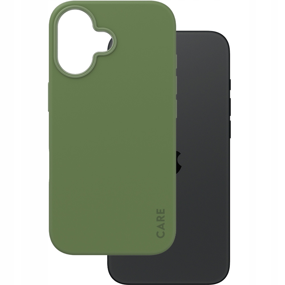 Etui Care by PanzerGlass Fashion Case z MagSafe na iPhone 16 zielone