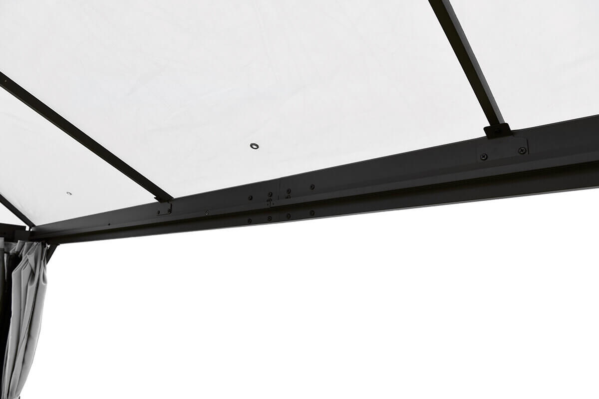 PAWILON OGRODOWY namiot ALTANA z ZASŁONAMI VANCOUVER 4x4m MOSKITIERA Wysokość 2.7 m