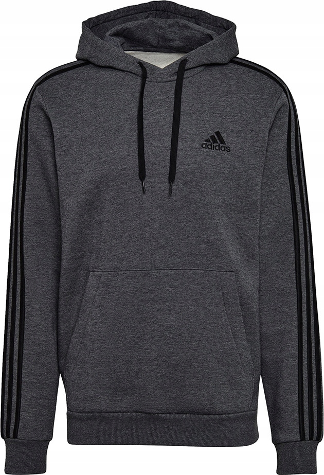Pánská Mikina Adidas Essentials Fleece 3-STRIPES Hoodie Tmavě Šedá vel. S
