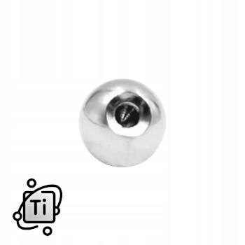 KULKA TYTANOWA DO KOLCZYKÓW SREBRNA 1,6/3 mm