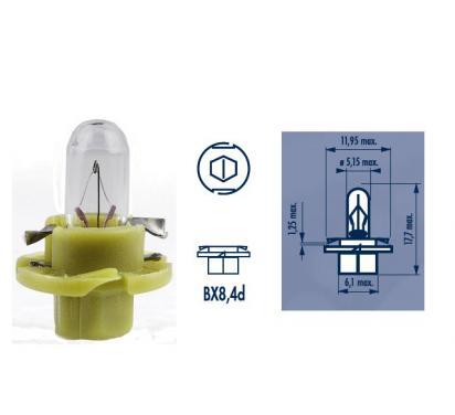 

Żarówka 12V 1.3W Bax BX8.4D Oliwkowy 10 Szt Narva