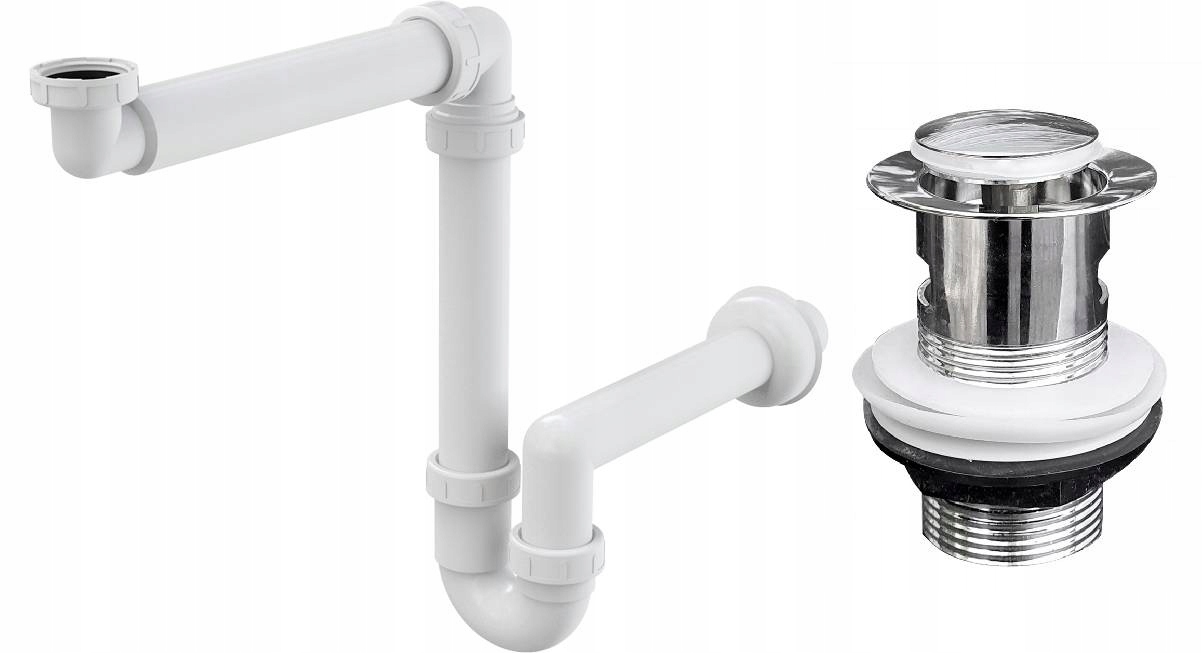 

Syfon do umywalki oszczędzający miejsce korek klik