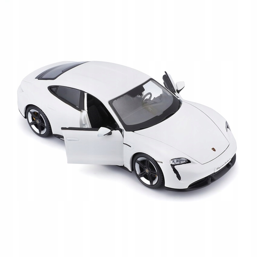 Porsche Taycan Turbo S biały 1:24 Bburago 18-21098 Efekty brak