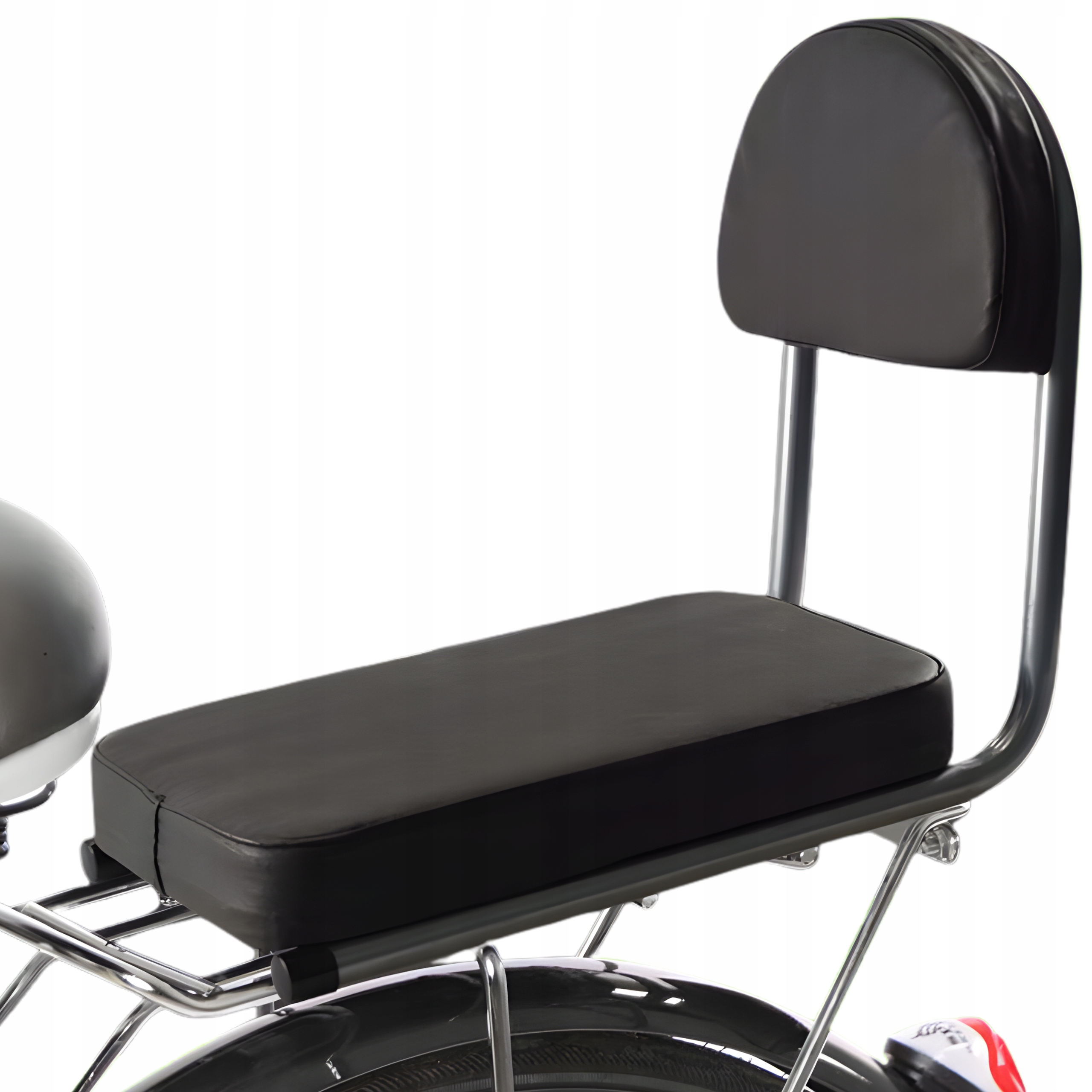 FOTELIK ROWEROWY PODUSZKA SIODEŁKO OPARCIE NA BAGAŻNIK ROWERU TYLNE CZARNE Rodzaj tylny