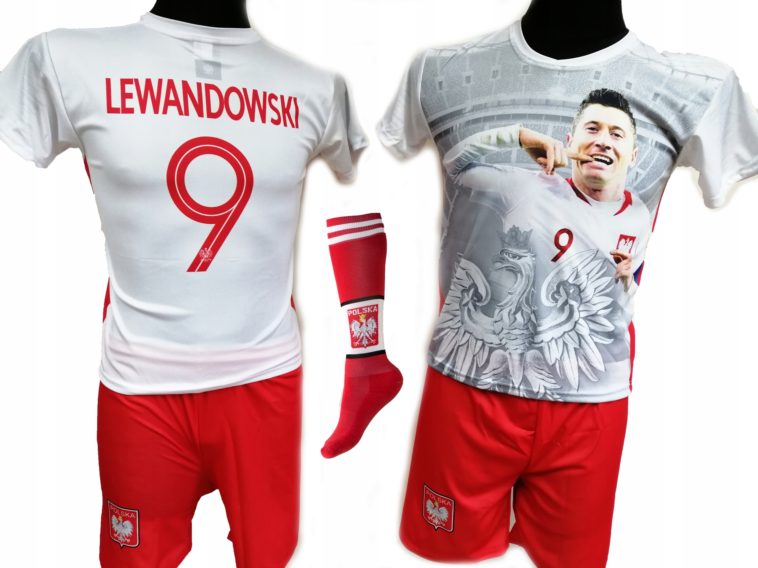 lewandowski 158 stroj pilkarski sportowy meczowy treningowy szkolny
