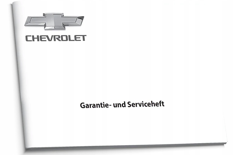Chevrolet Německá čistá servisní kniha