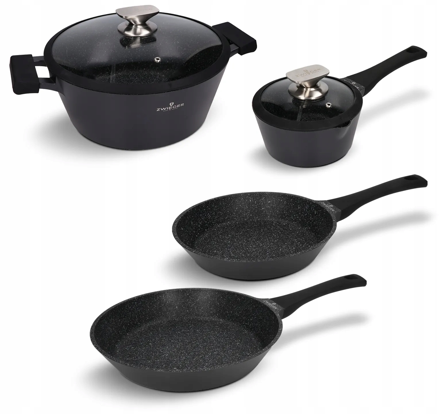 Zestaw garnków i patelni 6 el. Black Stone Zwieger