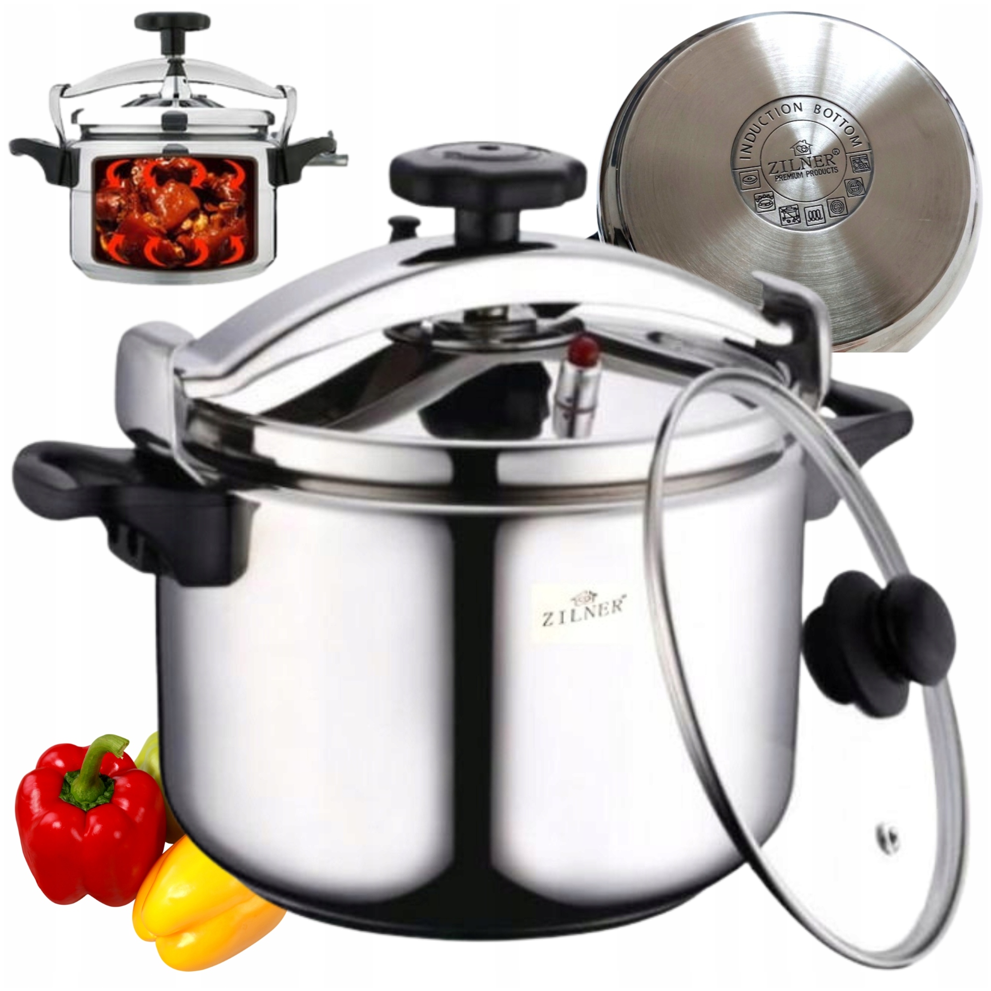 Tlakový Hrniec 7L Nerezová Oceľ Hrniec Tlaková Pokrievka