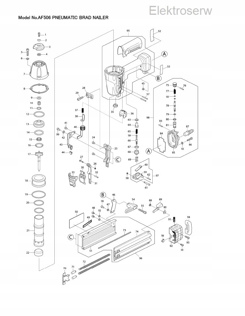 

Makita Cylinder Do Gwoździarki AF506 HY00000913