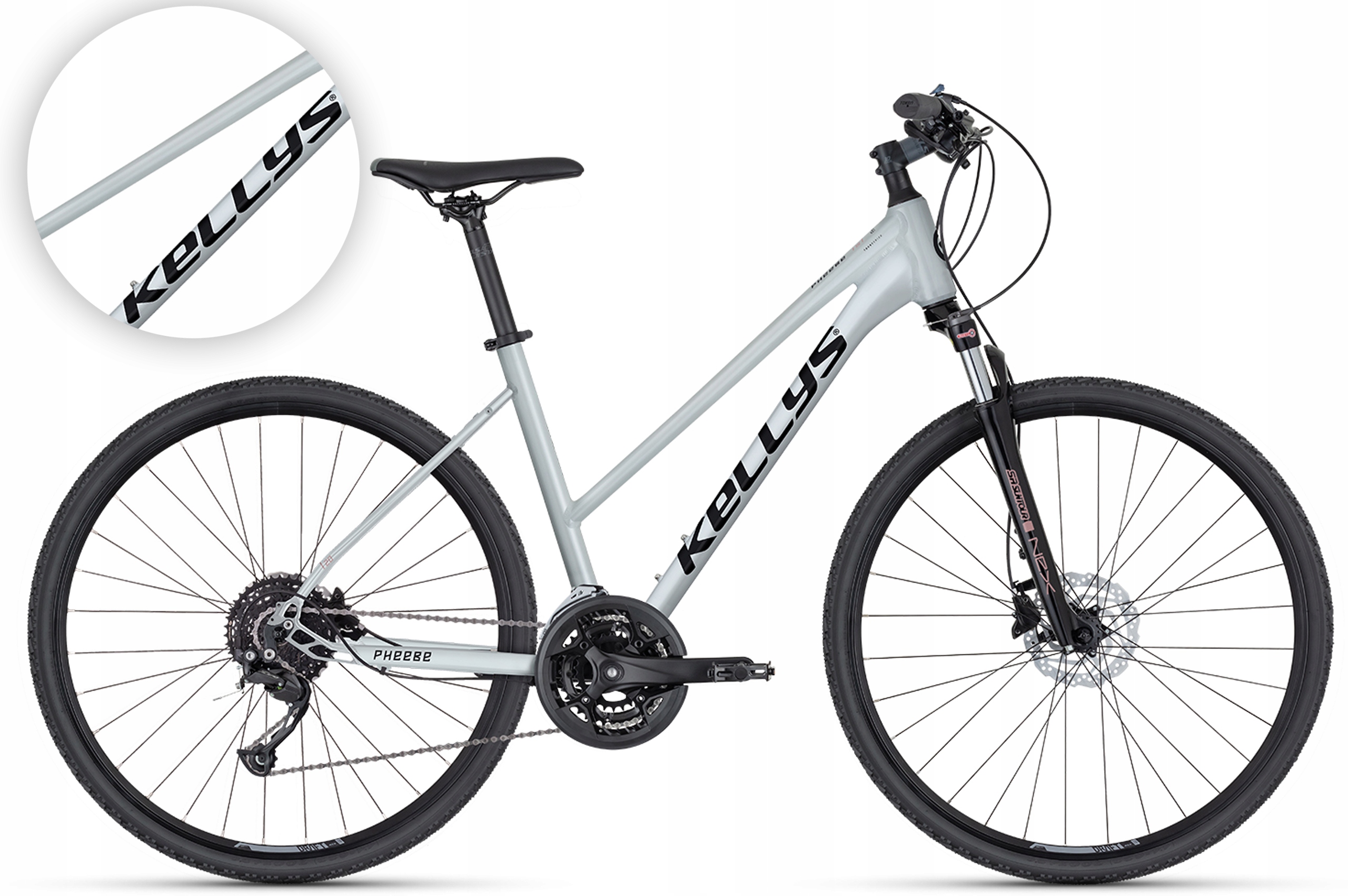 Rower crossowy 28" Kellys Pheebe 20 rama S 17" White biały) R26