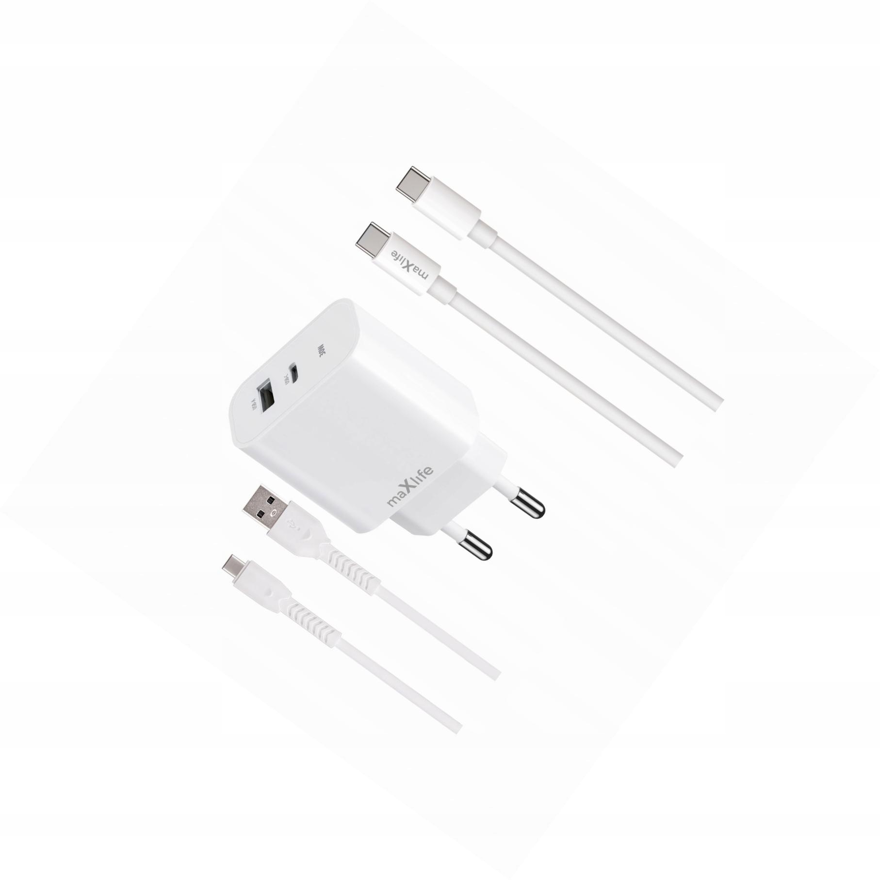 Szybka ładowarka 30W 2 wejścia z dwoma kablami Usb-c do Samsung S21 Fe