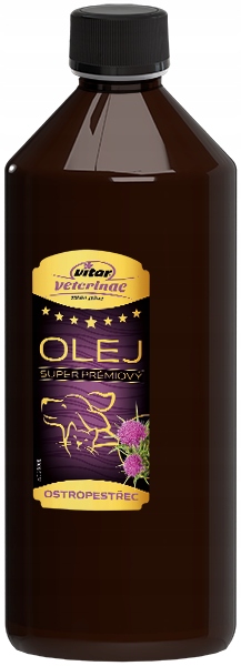 Oleje a tuky pro kočky, pro psy Vitar olej 1000 ml
