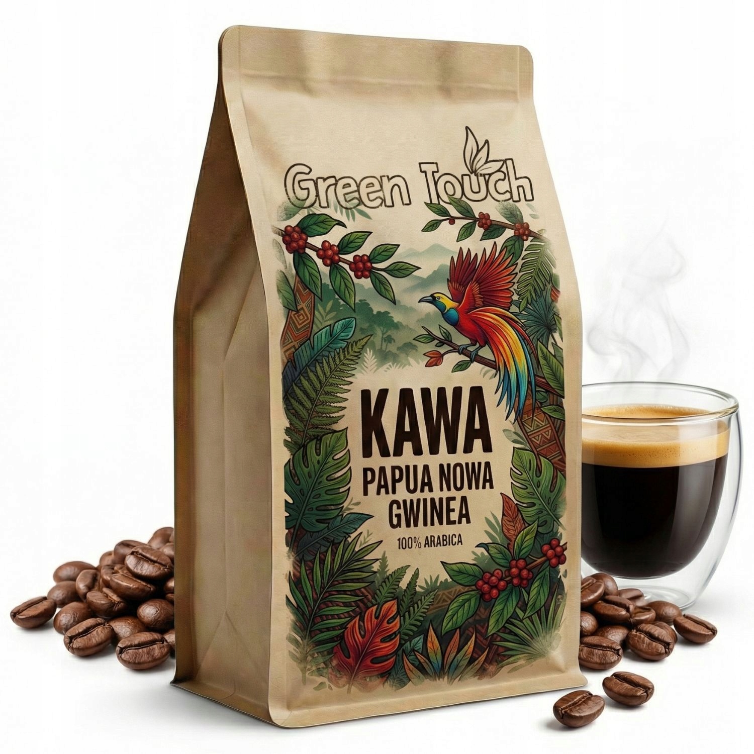 Levně Káva zrnková Papua Nová Guinea 100% arabica 1 kg Speciality Bez Hořčin