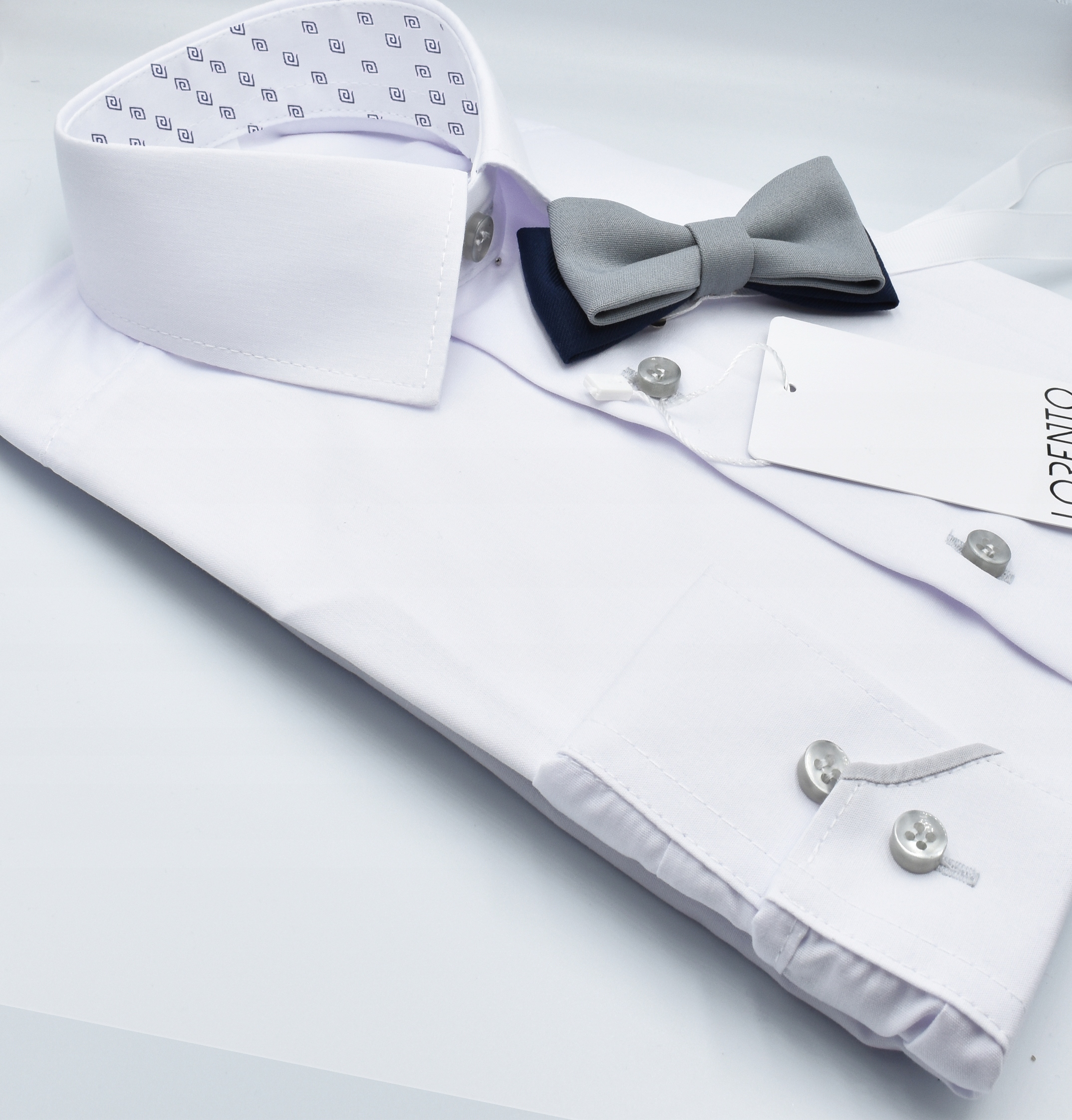 KOSZULA chłopięca BIAŁA dla chłopca komunijna elegancka 128/134 SLIM Rozmiar 128