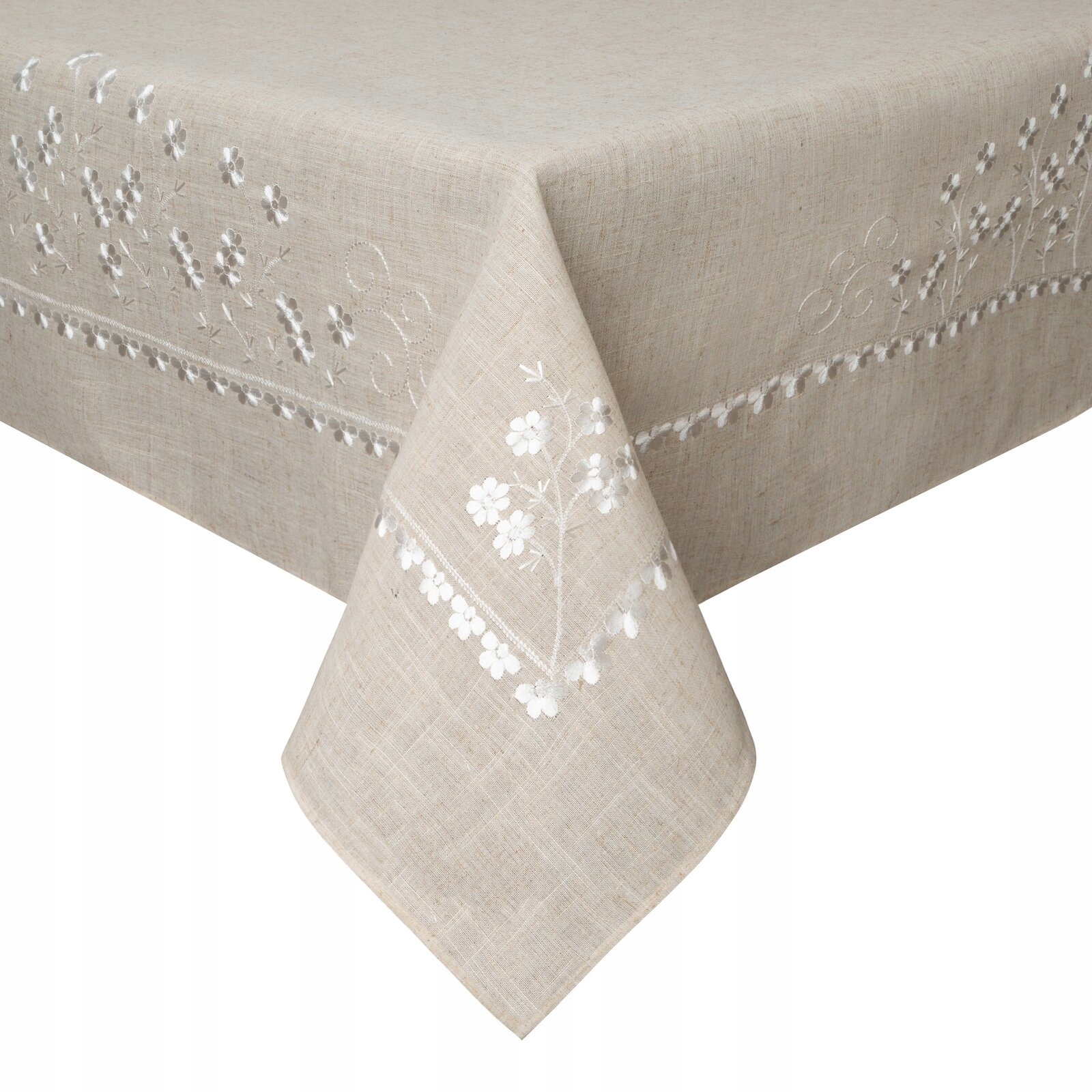 Obrus Dekoracyjny Adeline 140 X 180 CM Beżowy