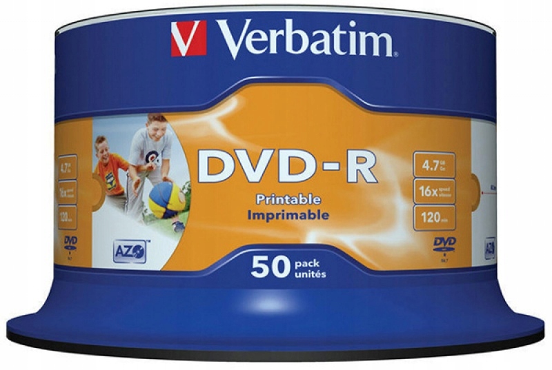 Płyta Dvd-r ,7GB prędkość 16x 50szt do nadruku-Zdjęcie-0