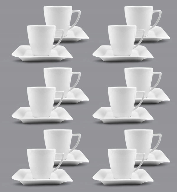 LUBIANA OPERA 12x FILIŻANKA 200 ML + SPODEK 14,5CM Wzór dominujący Bez wzoru