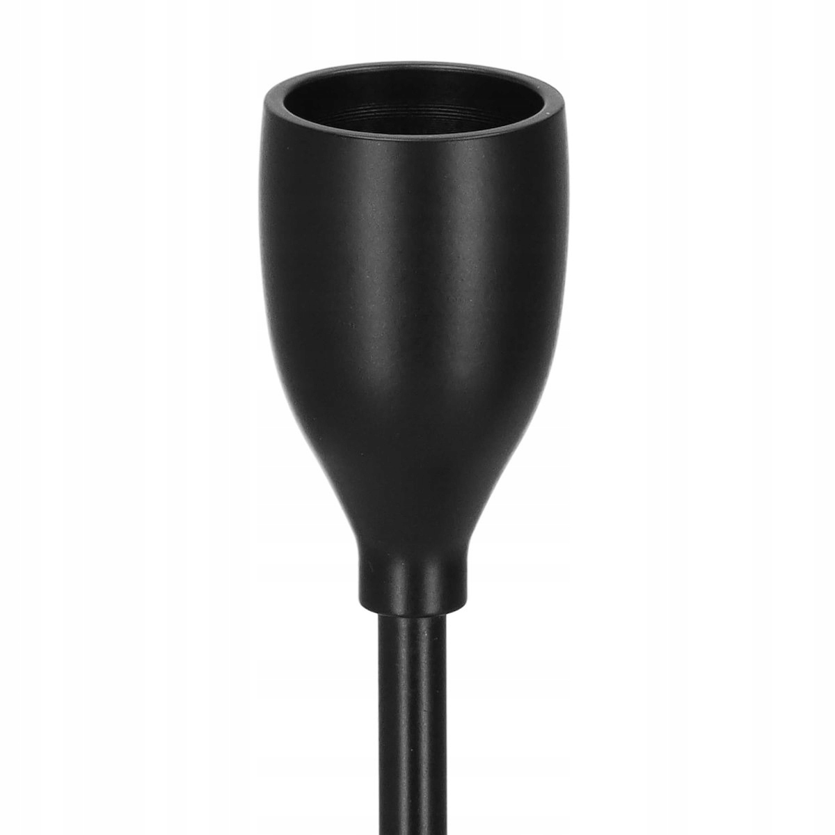 ZESTAW ŚWIECZNIKÓW CZARNY NA NÓŻCE GLAMOUR KOMPLET CHROM 3SZT METALOWY Materiał metal