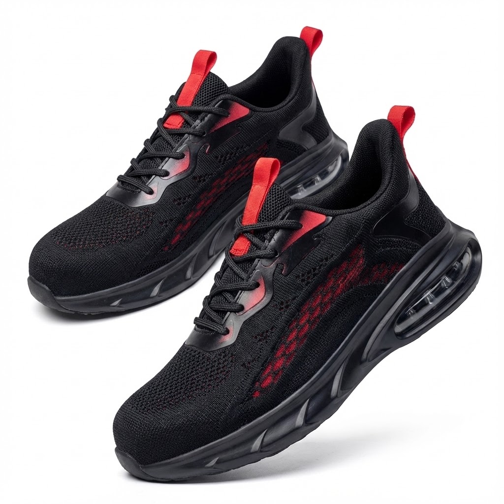 Buty Robocze Trzewiki Półbuty Lekkie Airbag Ochronne Bhp z Noskiem S1 r.42