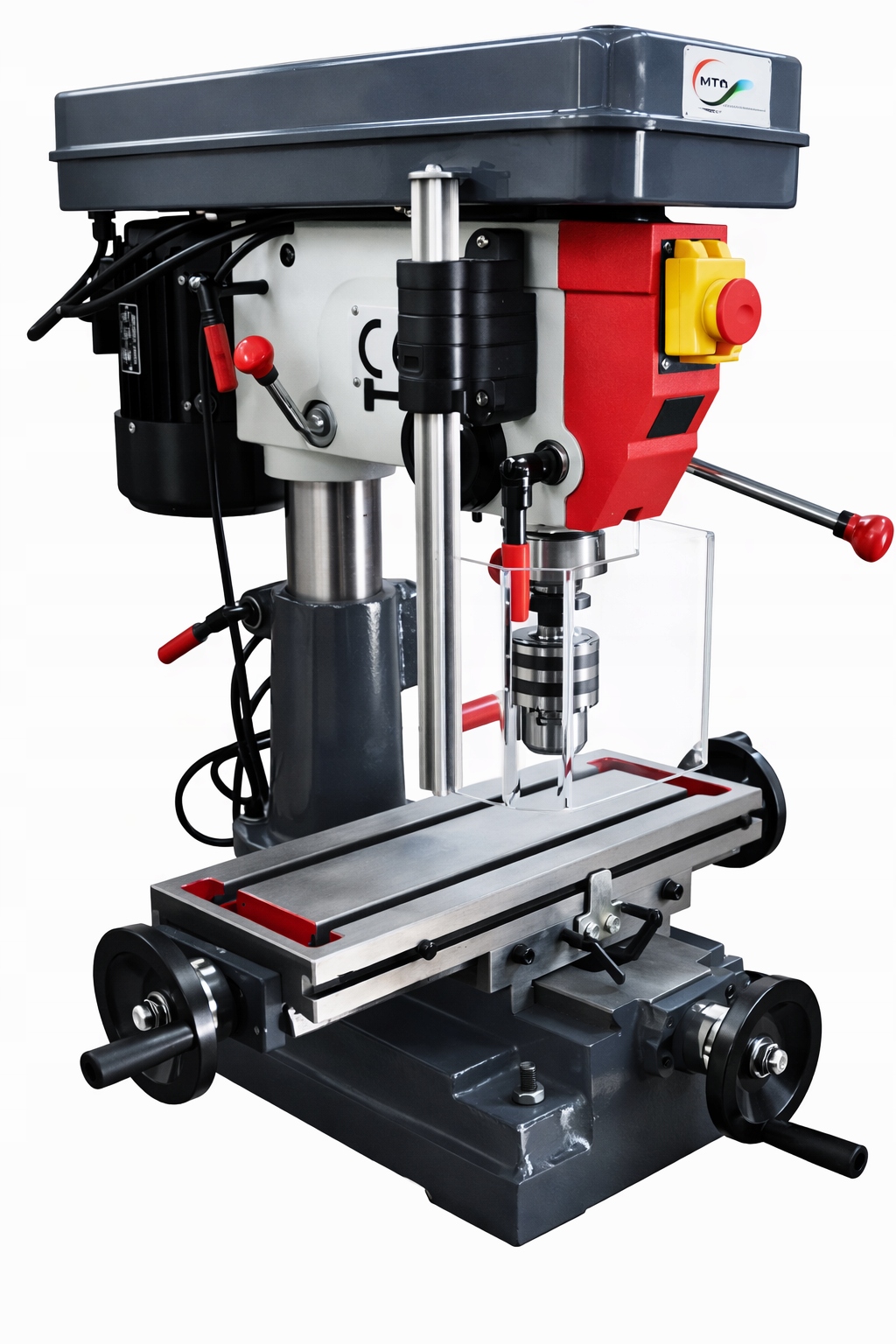 WIERTARKO FREZARKA WIERTARKA STOŁOWA 16 MM 400V FREZOWANIE WIERCENIE IMADŁO