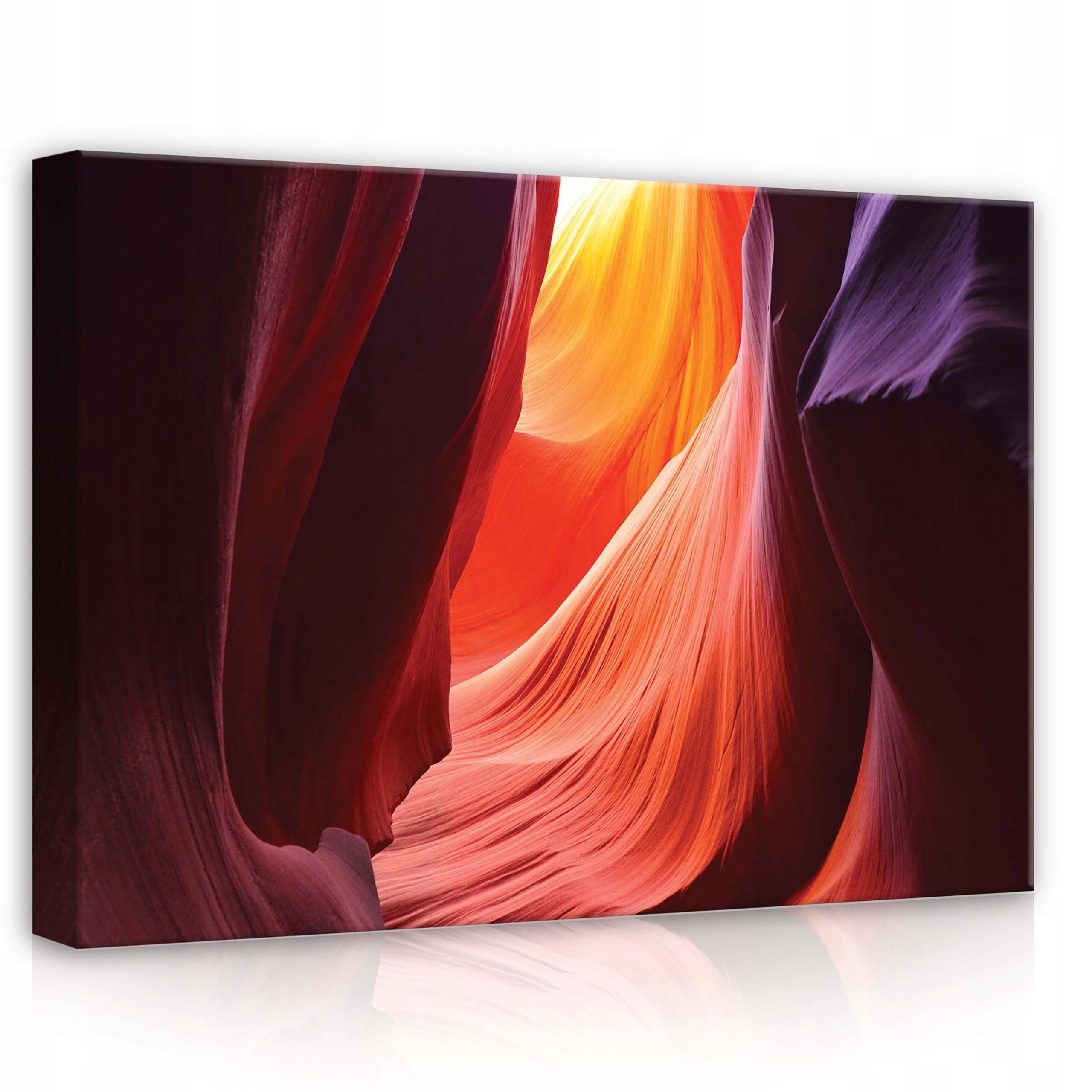 Obraz 70x50 Kaňon světlo stíny skály oranžová červená příroda klid