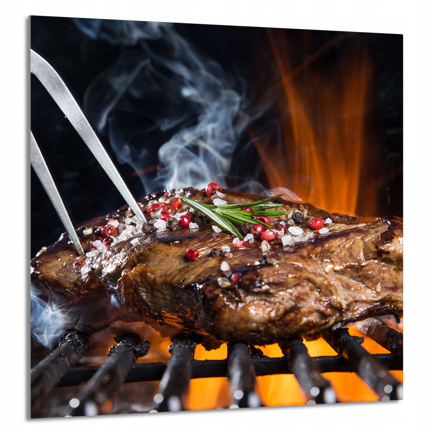 Skleněný Panel Do Kuchyně 60x65 Gril Tvrzené Sklo