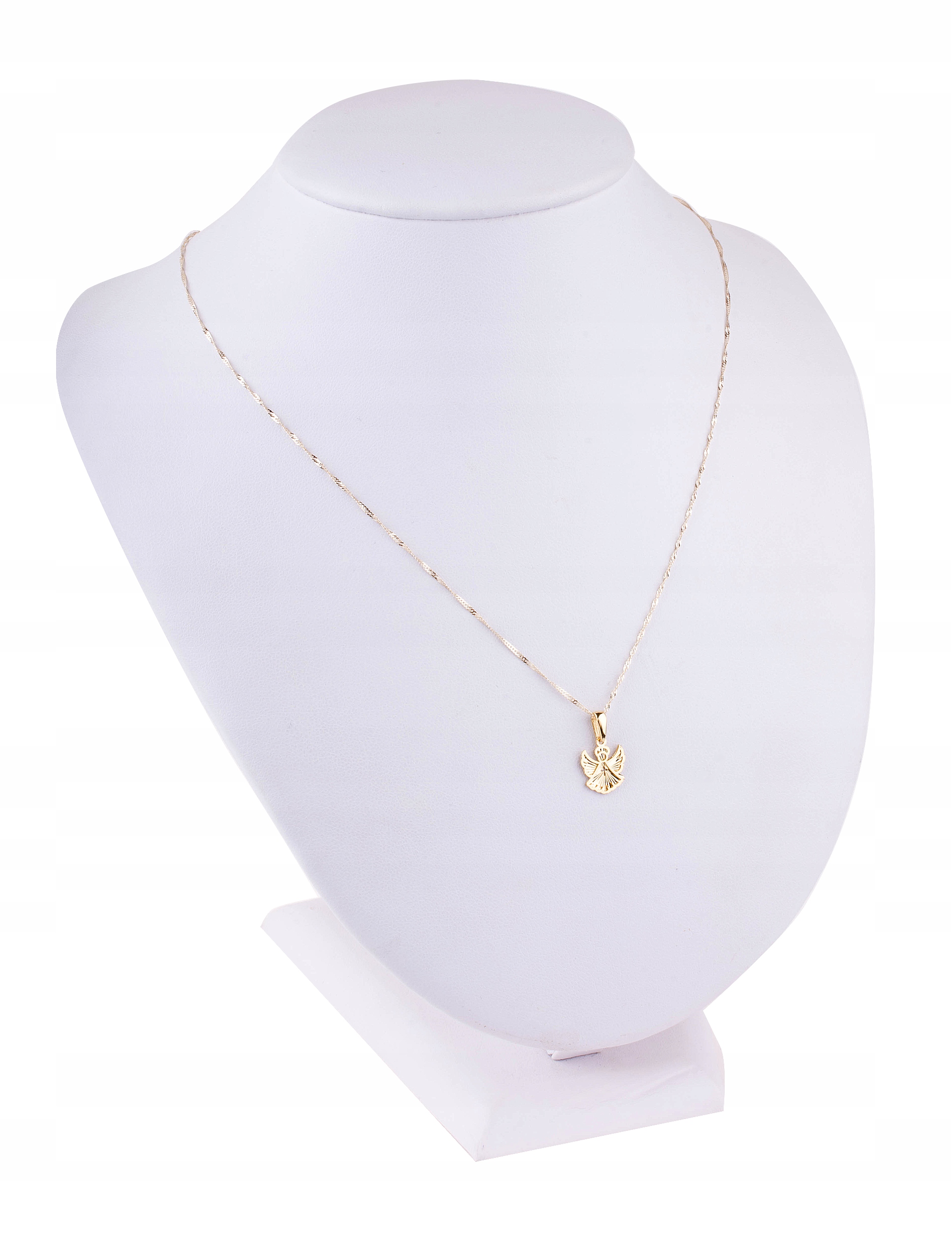 ZŁOTY MEDALIK ŁAŃCUSZEK CHRZEST KOMUNIA ŚWIĘTA 333 Materiał Złoto