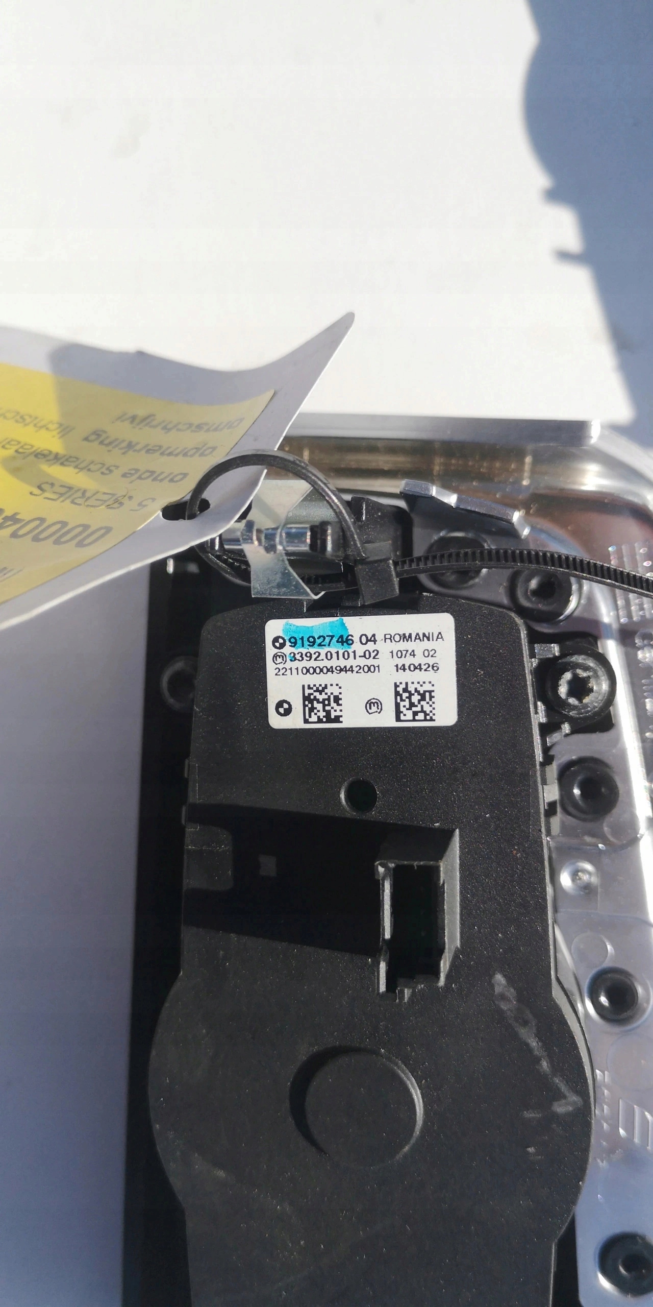 light switch BMW 5 F10 F11 9192746 original