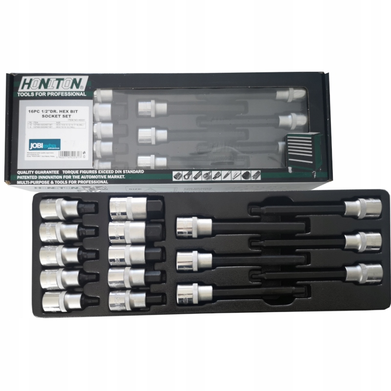 

Honiton Zestaw Nasadek 1/2" Z Bitem Hex