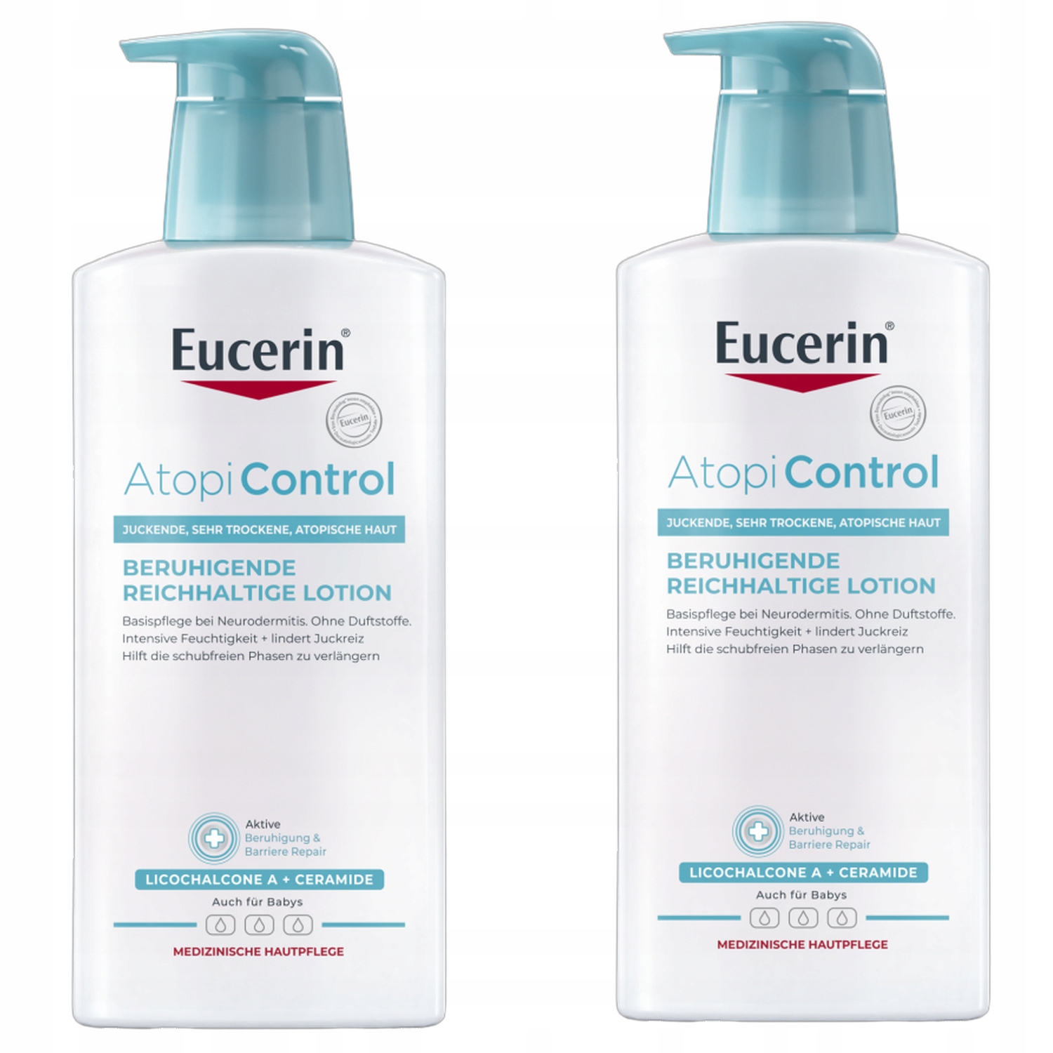 Eucerin Atopicontrol Balsam do ciała skóra atopowa sucha egzema 400ml x2