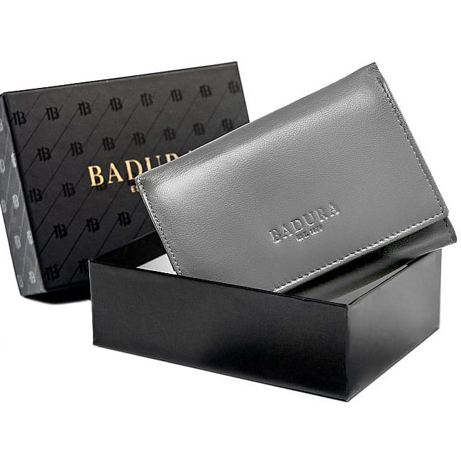 

Badura skórzany portfel damski mały pojemny Rfid