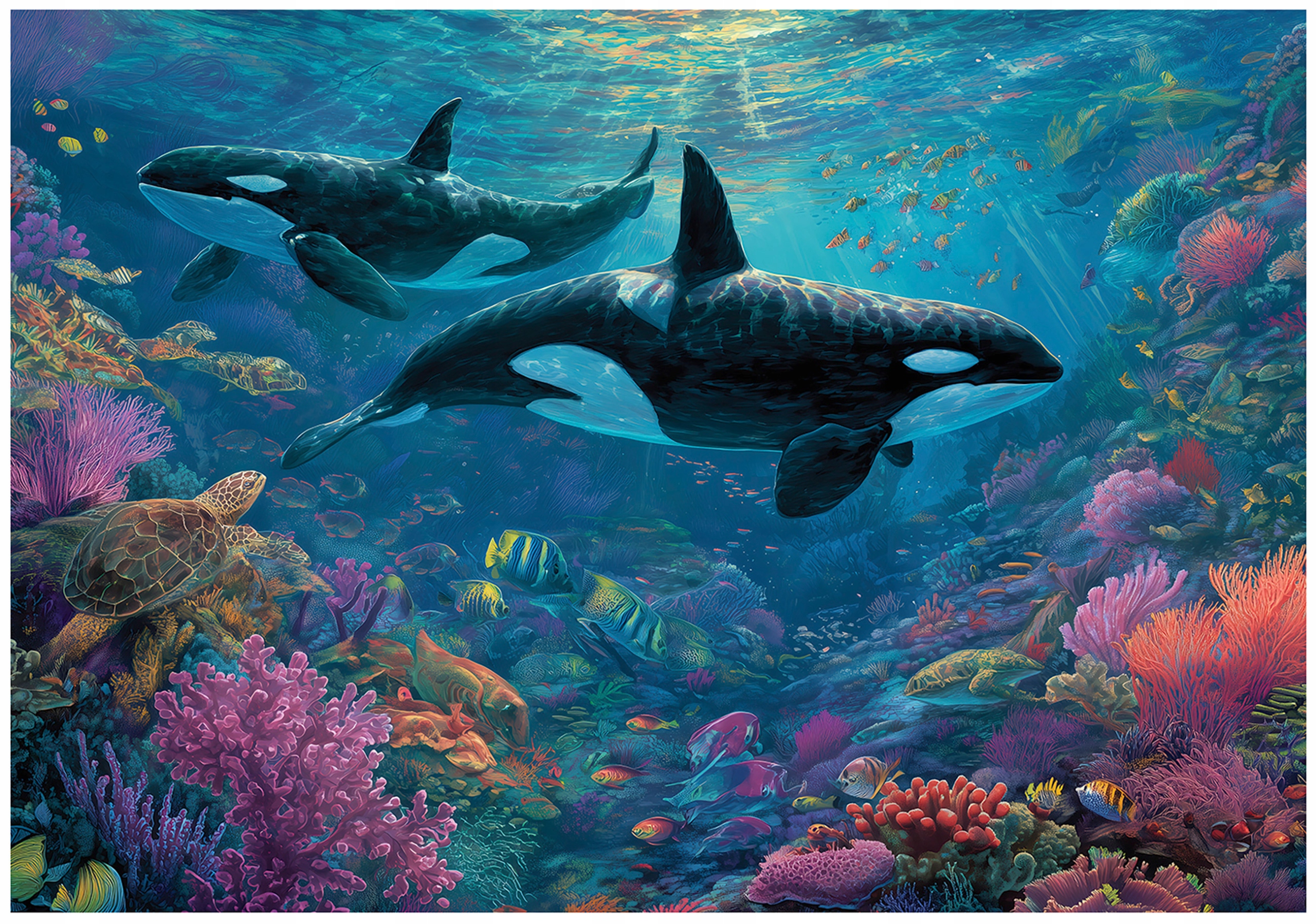 Fototapeta Pro Děti Ocean Orka Korálový Útes Dětská Tapeta 250x175