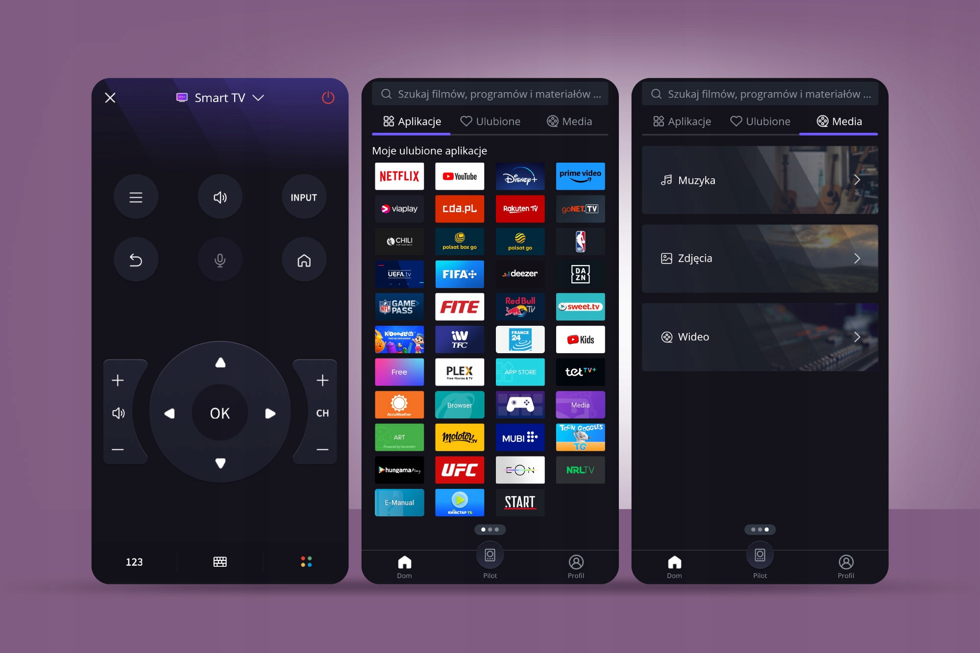 Telewizor 43'' Kruger&Matz FHD SMART TV VIDAA 2xUSB DVB-T2 H.265 HEVC WIFI Smart TV inny system producenta