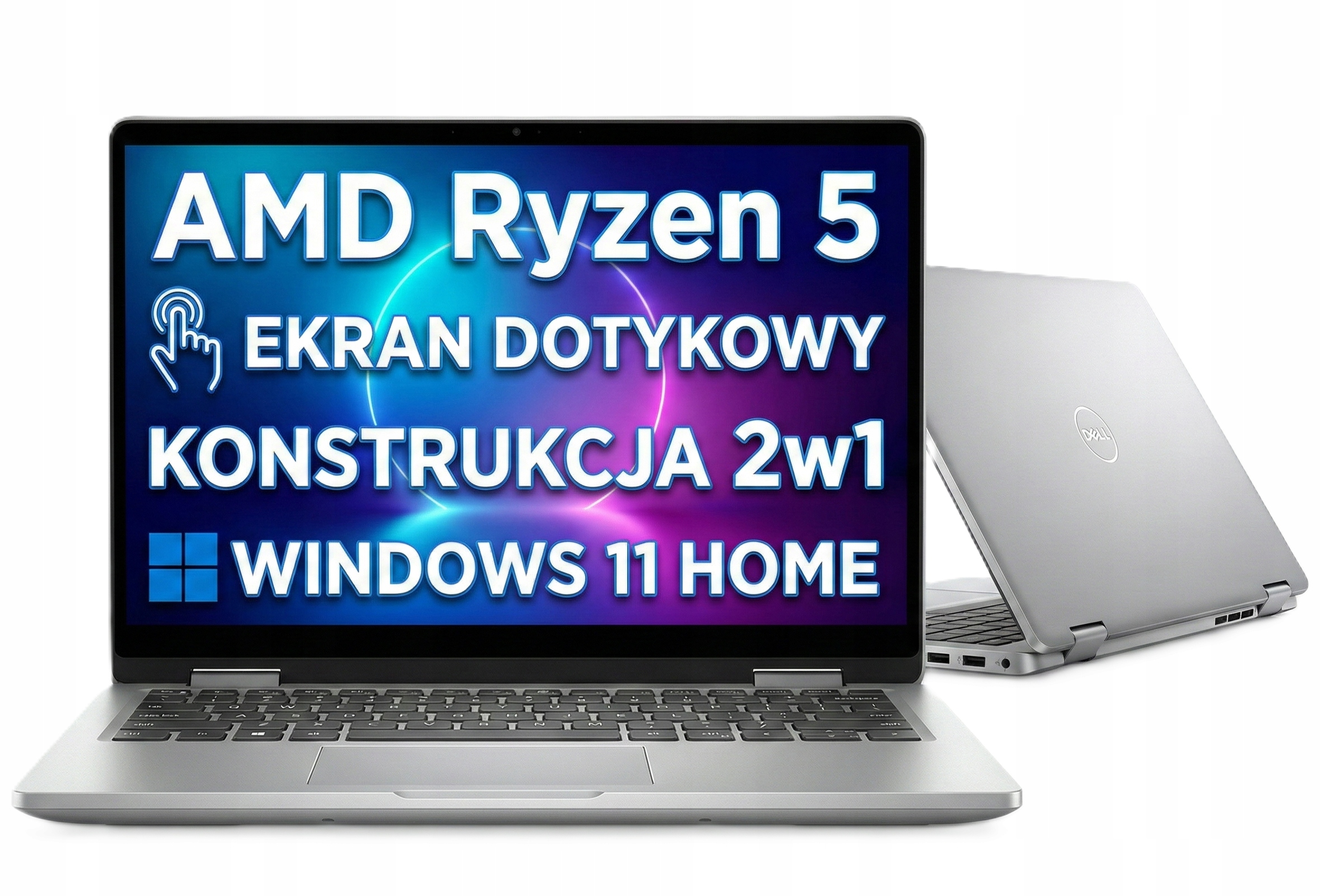 Laptop Tablet 2w1 Dell Inspiron 7445 Ryzen 5 16GB 1TB 14" Fhd+ Dotyk W11