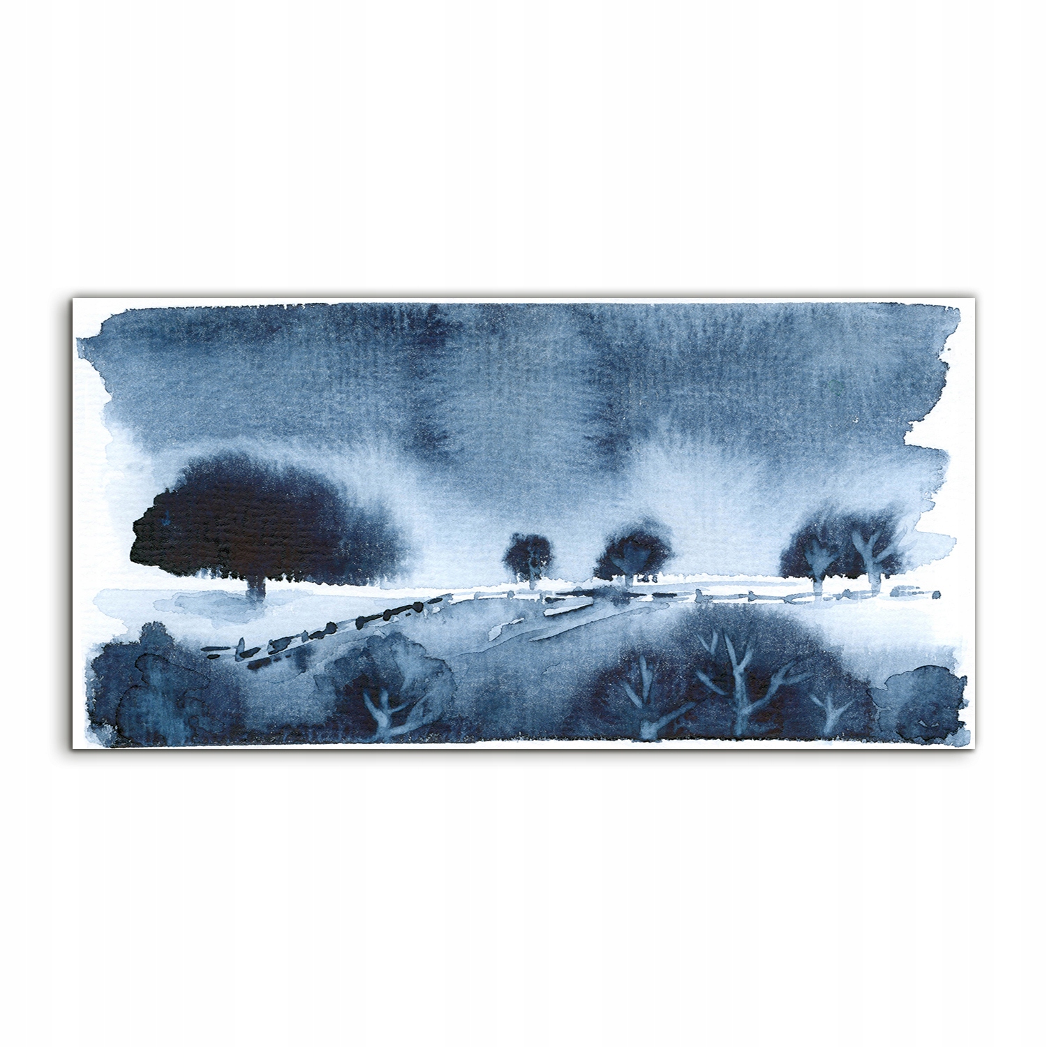 Akrylový obraz 100x50 závesný Art Akvarely Nebo