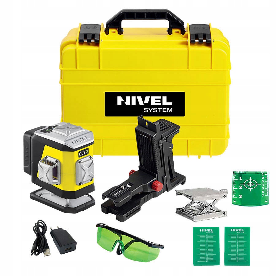 MULTILASER KRZYŻOWY NIVEL SYSTEM CL2G + STATYW SET Klasa lasera klasa 2