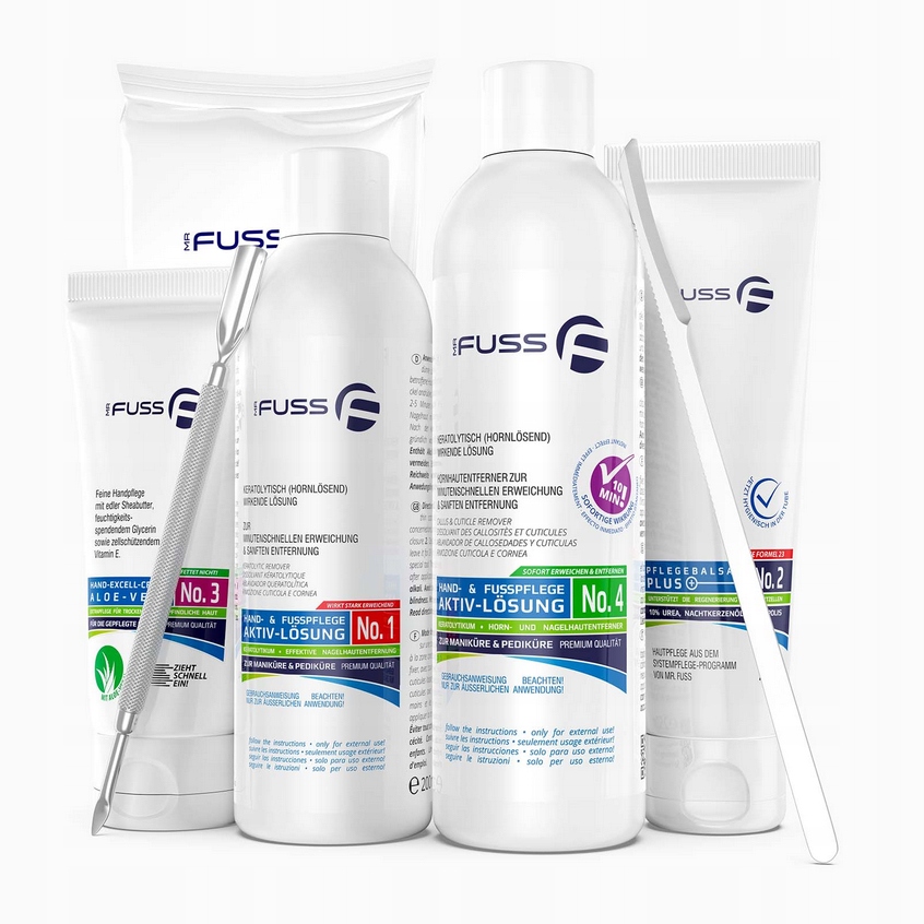 Mr.fuss Odstraňovač Zrohovatělé Kůže 7 Prvků 7J78