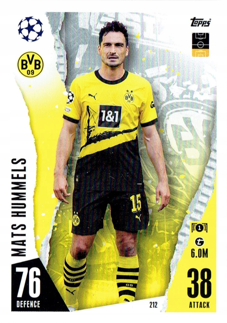 Topps Match Attax 23/24 Team Mate Borussia Dortmund 212 Mats Hummels