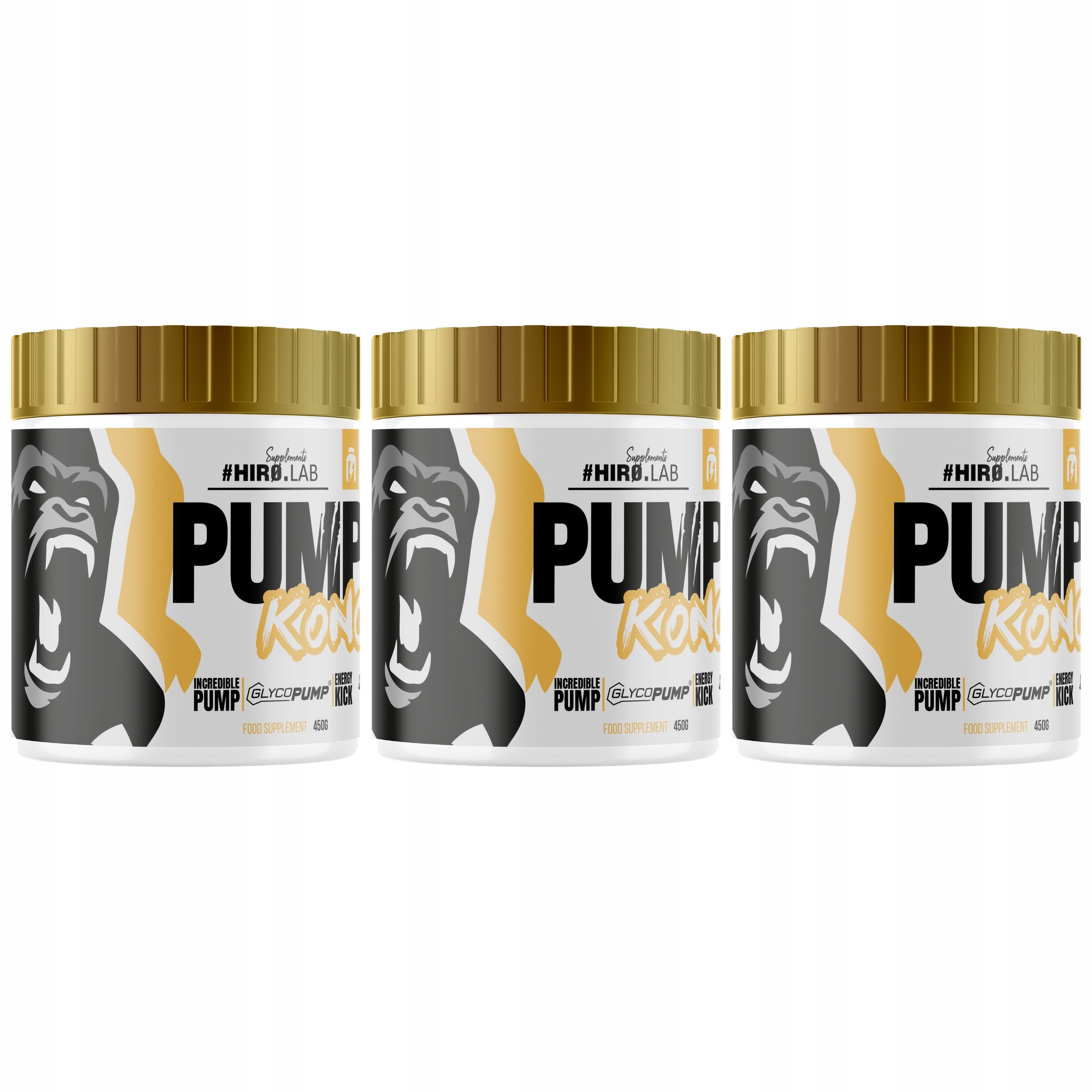 3x Předtréninková Pumpa Citrulin Arginin Glycerol 450g S Kofeinem Pump K