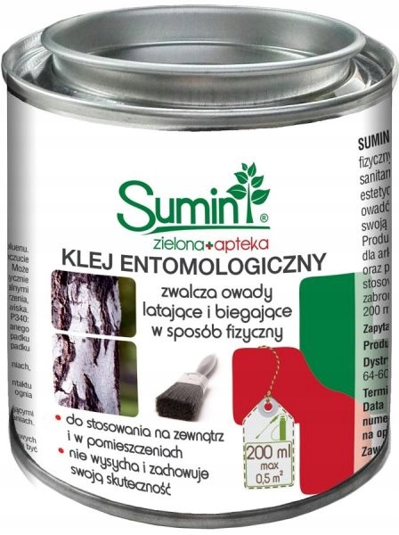 Klej Entomologiczny Do Zwalczania OWADÓW Zwalcza Szkodniki Sumin 200ml