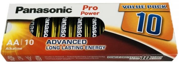 

10x Bateria Alkaliczna Panasonic Pro LR6 Aa R6 box