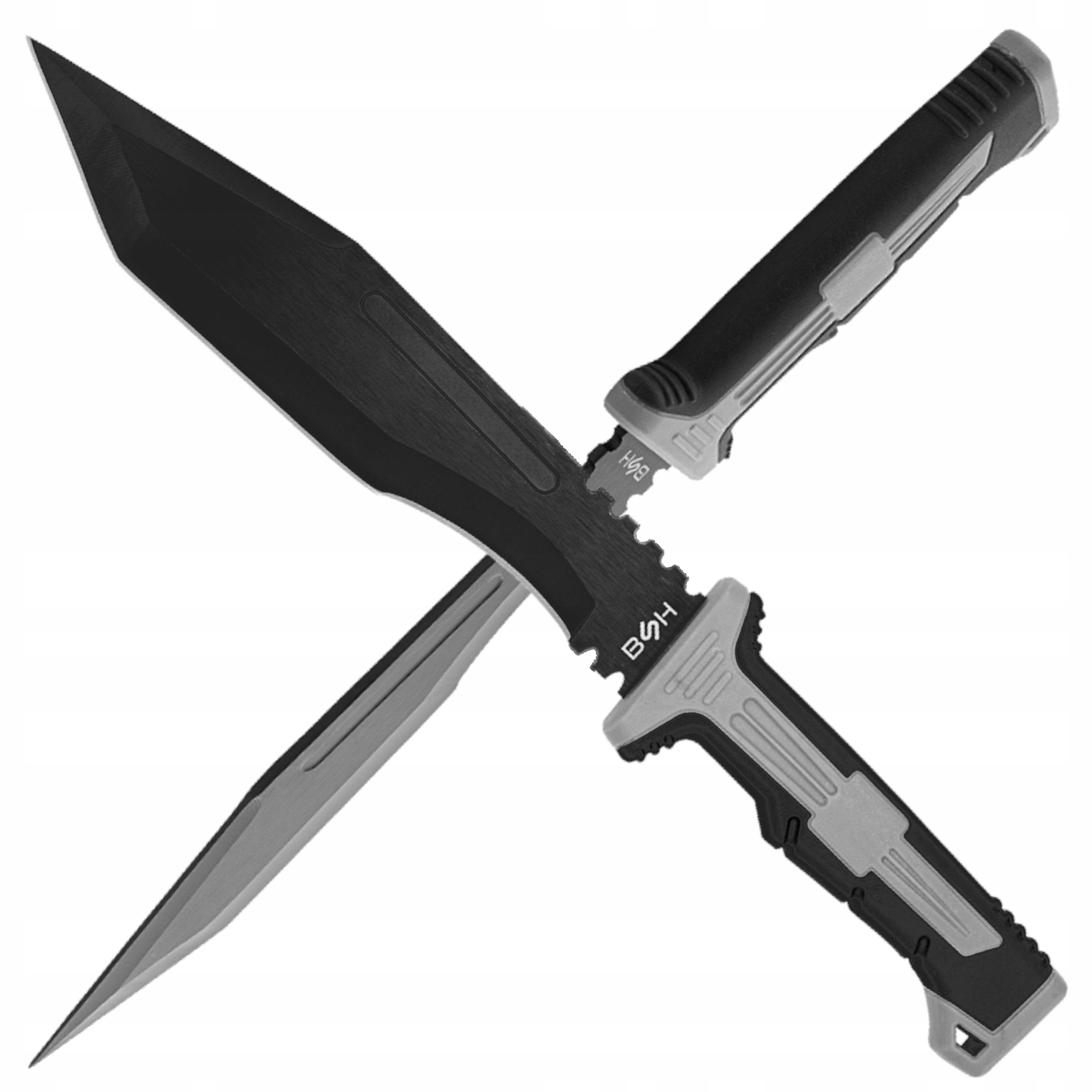 Taktyczny Nóż Outdoorowy Tanto Z Powłoką Ochronną I Gumową Rękojeścią Edc