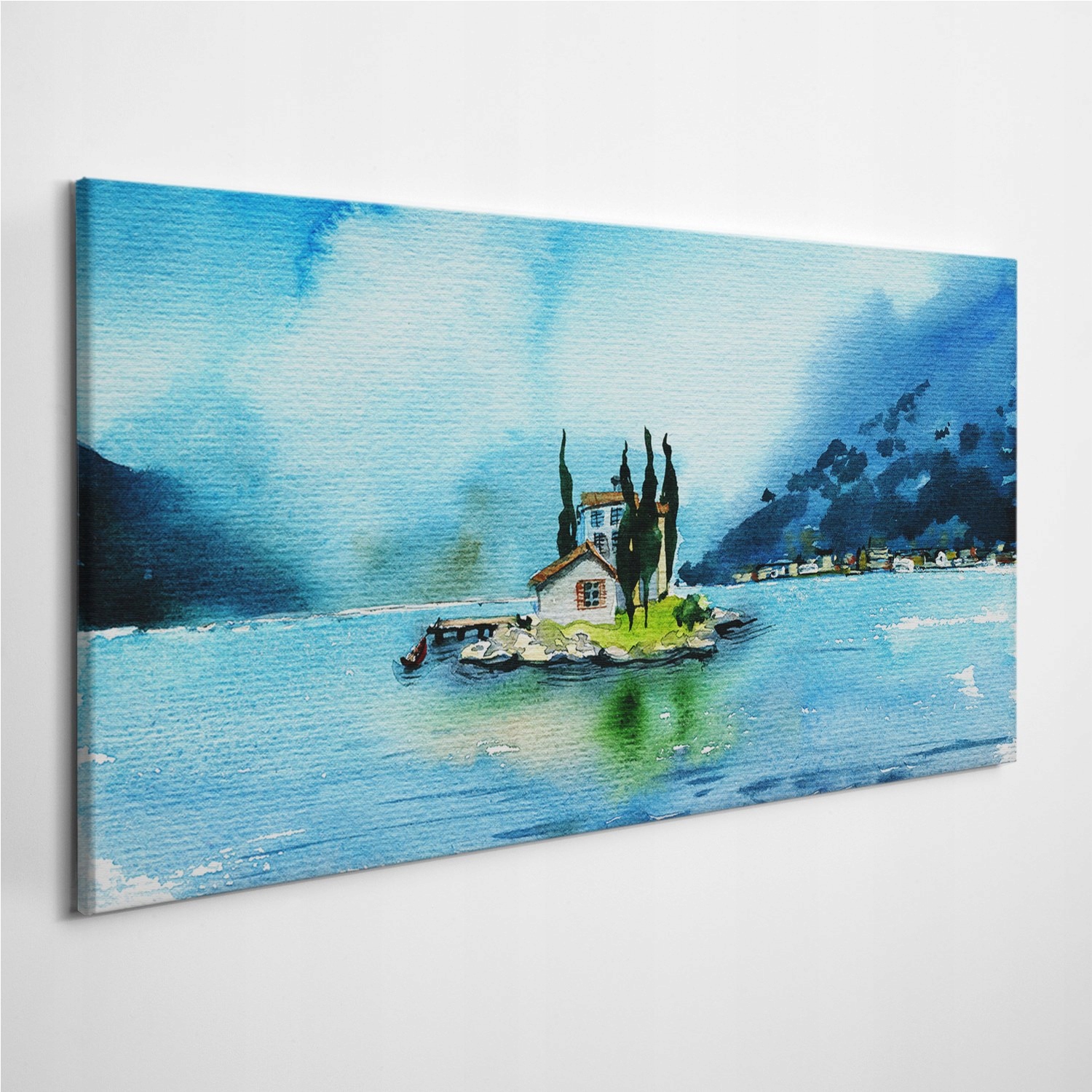 

Obraz na płótnie na ścianę Dom Cyprys Wyspa 120x60