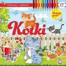 

Koloruję i naklejam. Kotki