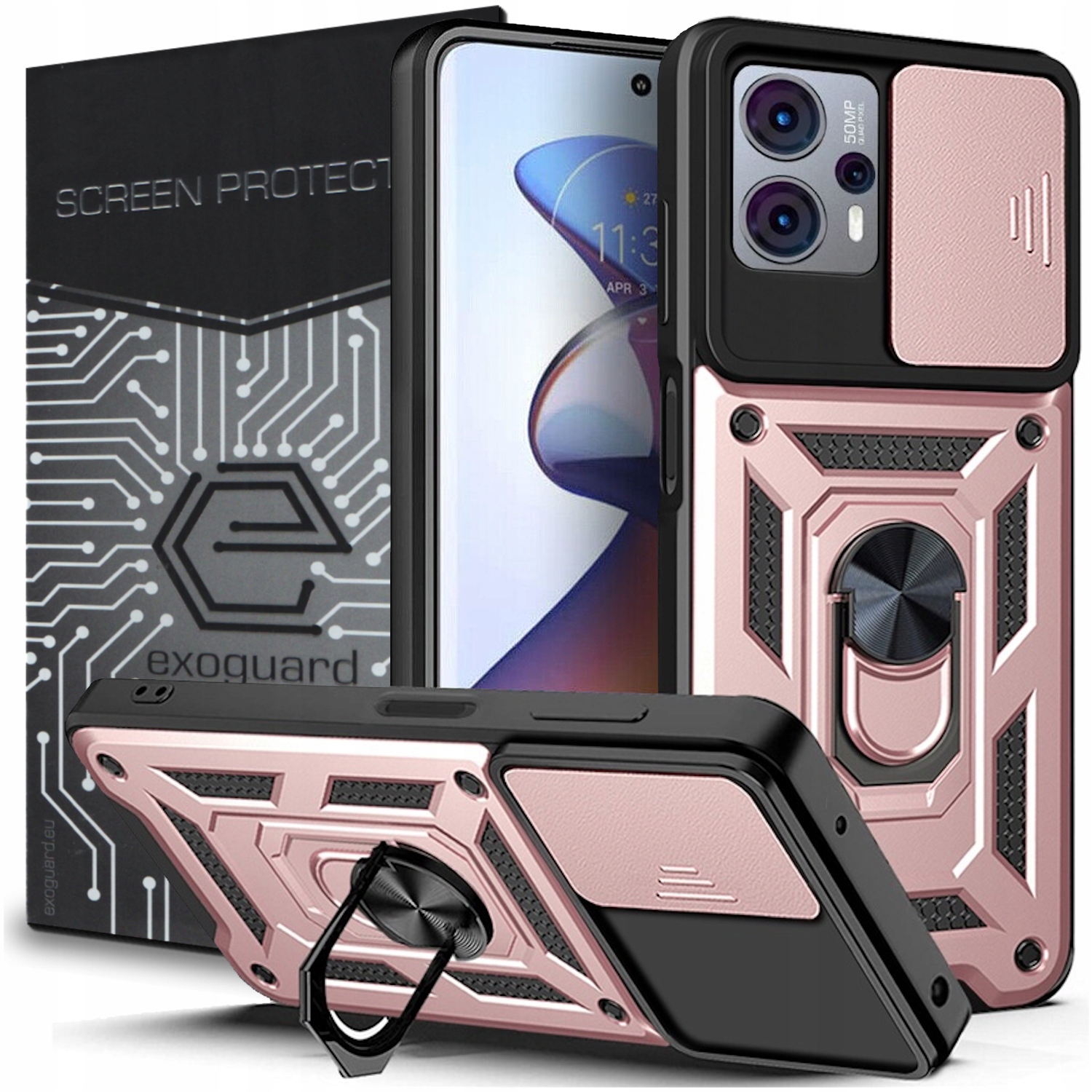 

Etui Pancerne Cover+szkło do Motorola Moto G13 G23