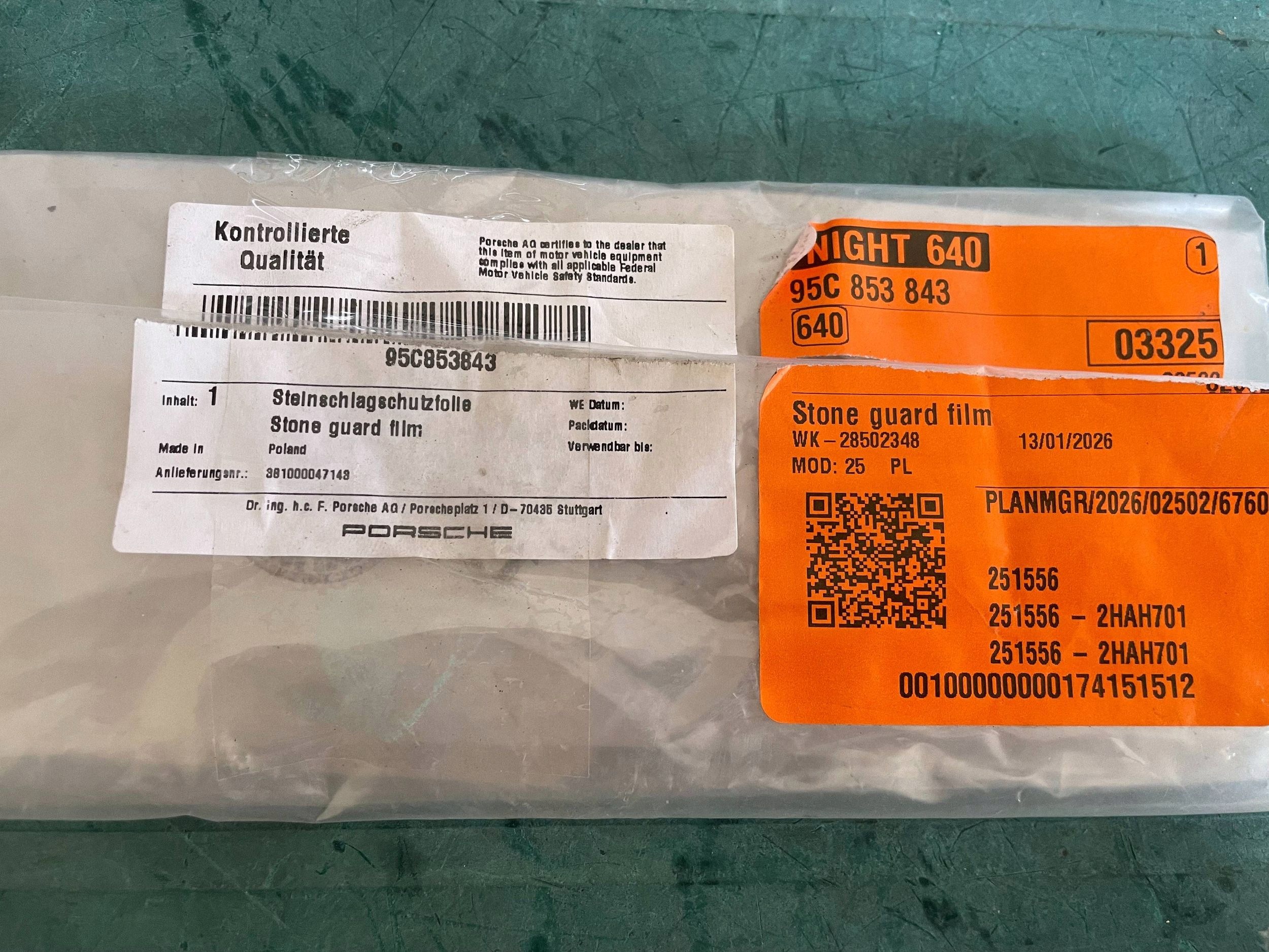 PANEL OCHRONNY PORSCHE MACAN (95C) 95C853843 @A