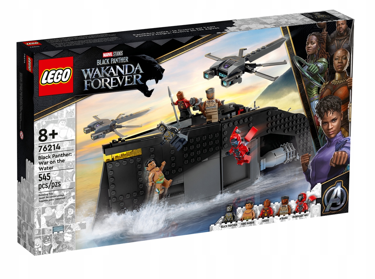 Lego 76214 Marvel Černá Válka Pantera Na Vodě